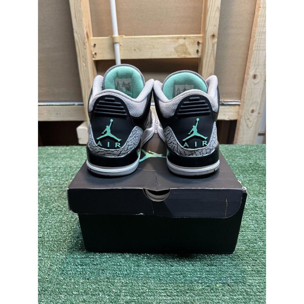Jordan Retro 3 Green Glow Size 10.5 - Picture 8 of 8
